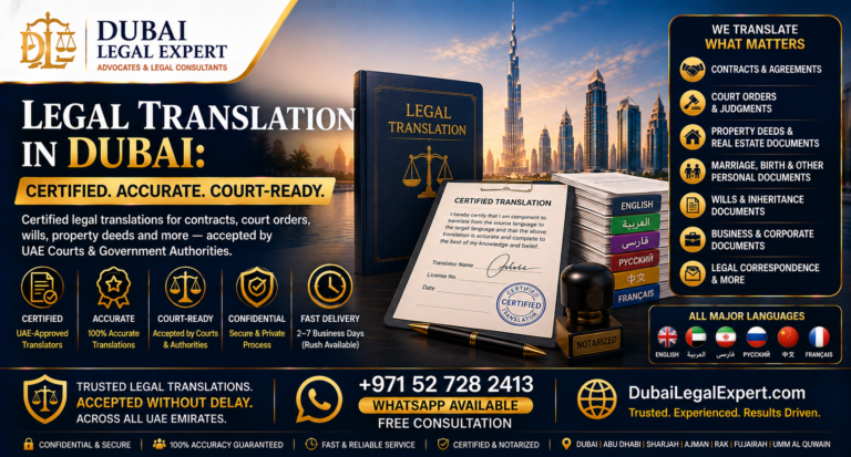 Legal Translation in Dubai By Dubai Legal Expert